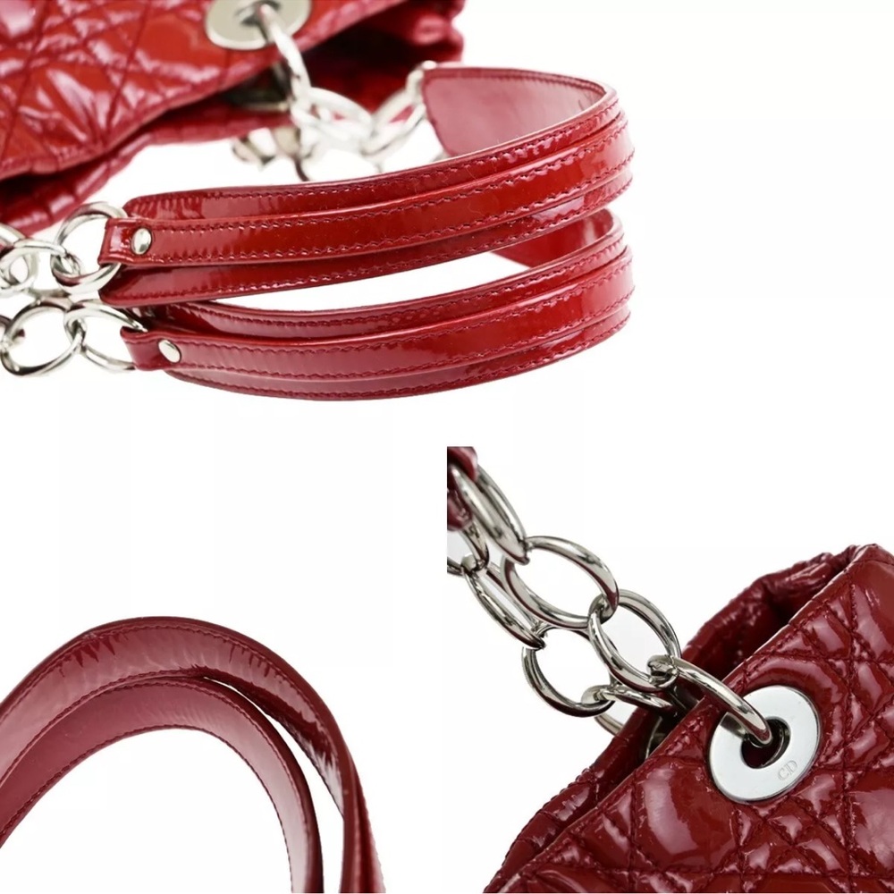 Dior Red Quilted Shoulder Bag - Picture 8 of 13